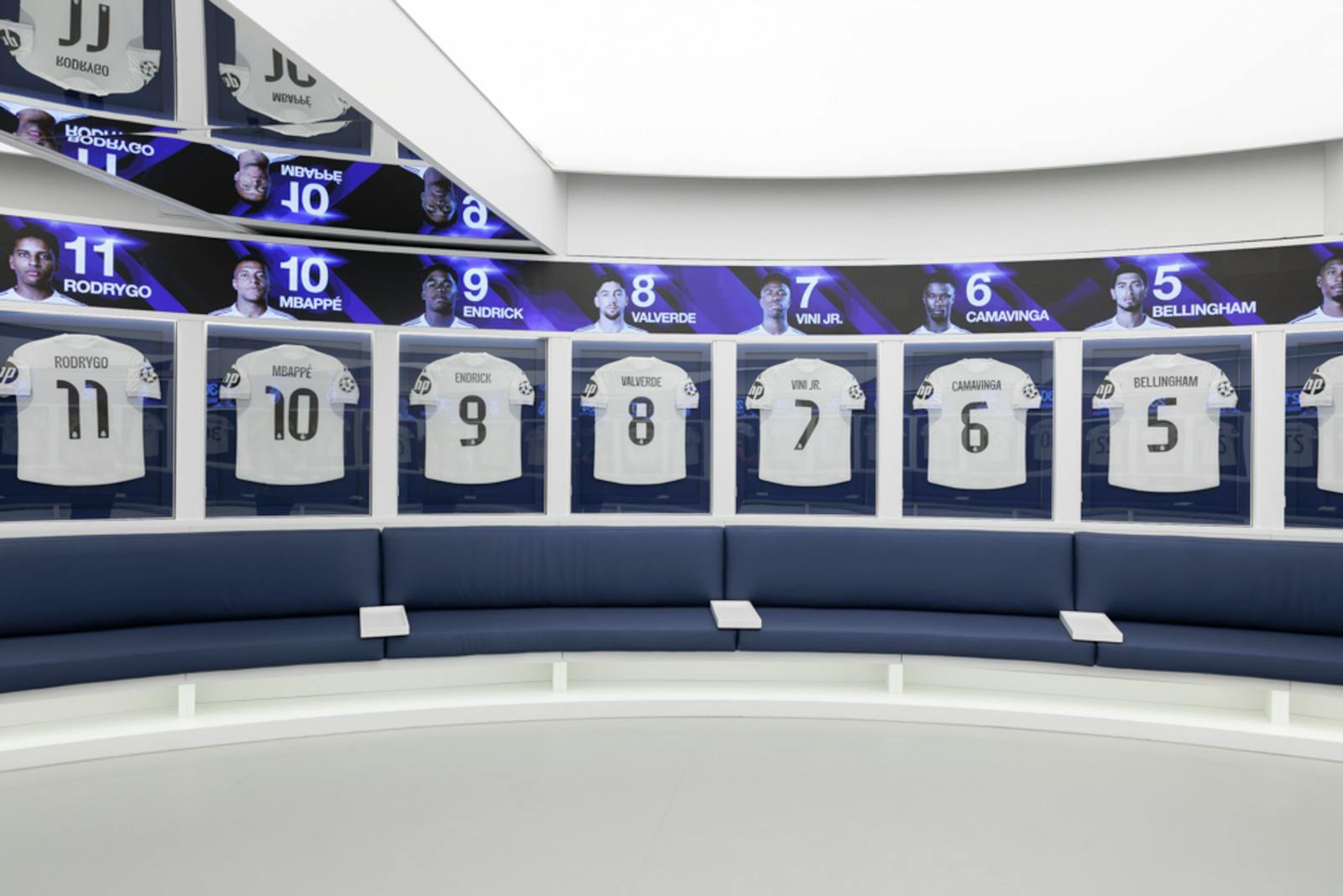 Stadionul Santiago Bernabéu și vestiarele sale moderne